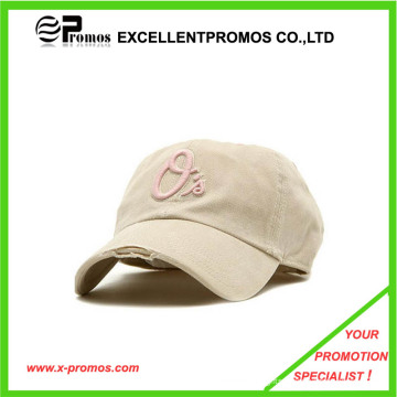 Casquette de mode lavée de sport avec logo en broderie 3D (EP-S3012)